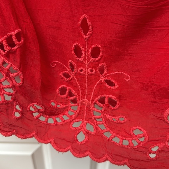 Johnny Was Red Sleeveless Midi Sundress-Large - Picture 8 of 9